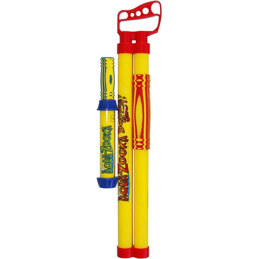 Aqua Zooka 24" Double Shot - Super Soaker Water Gun Bazooka bonus 12" Aqua Zooka